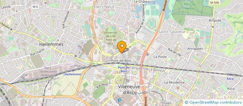 localisation de l'entreprise ESPACE SEPT SUR SEPT à VILLENEUVE-D'ASCQ