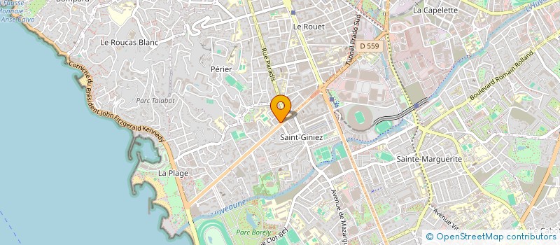 localisation de l'entreprise ESPACE SERVICE TELECOM  MARSEILLE