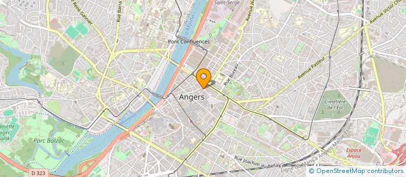 localisation de l'entreprise ESPACE SERVICES  ANGERS