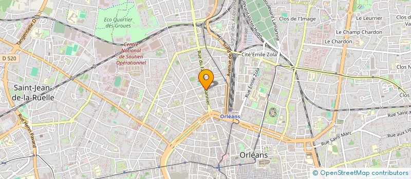 localisation de l'entreprise ESPACE SERVICES REPRO 45 à ORLEANS