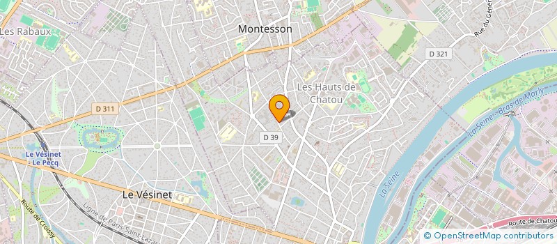 localisation de l'entreprise ESPACE SERVICES SEVILLANA à CHATOU