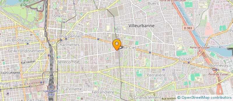 localisation de l'entreprise ESPACE SHOES à VILLEURBANNE