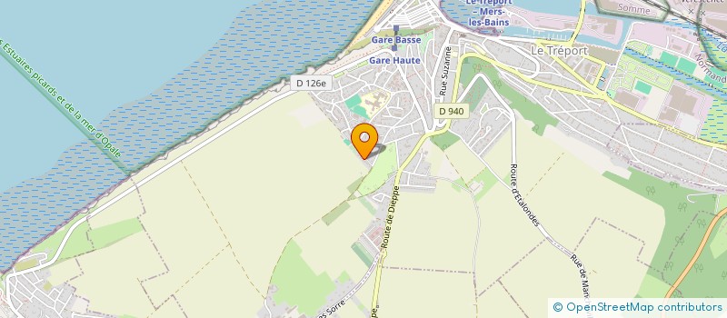 localisation de l'entreprise ESPACE SOCIAL ET CULTUREL L'ANCRAGE  LE TREPORT