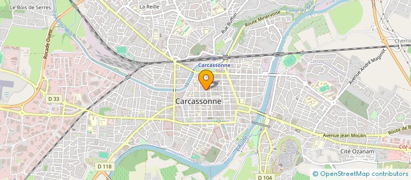 localisation de l'entreprise ESPACE SOCIALE à CARCASSONNE