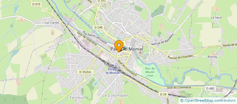 localisation de l'entreprise ESPACE SOCIO CULTUREL à PARAY-LE-MONIAL