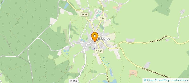 localisation de l'entreprise ESPACE SOCIO CULTUREL COEUR DU NIVERNAIS  SAINT-SAULGE