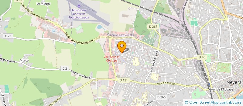 localisation de l'entreprise ESPACE SOCIOCULTUREL GRAND OUEST DE NEVERS à NEVERS