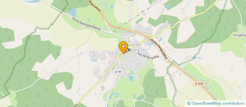localisation de l'entreprise ESPACE SOCIOCULTUREL LE RUBAN VERT à MAREUIL EN PERIGORD
