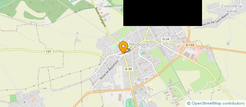localisation de l'entreprise ESPACE SOINS ET BEAUTE DU CHEVEU  LE NEUBOURG