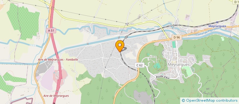 localisation de l'entreprise ESPACE SOINS PRECHEURS  MEYRARGUES