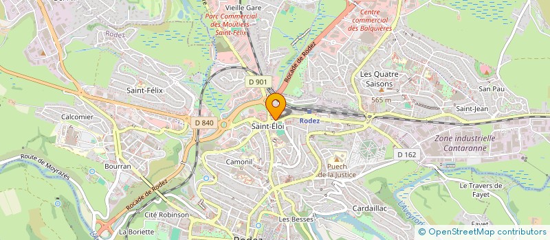 localisation de l'entreprise ESPACE SOLAIRE à RODEZ