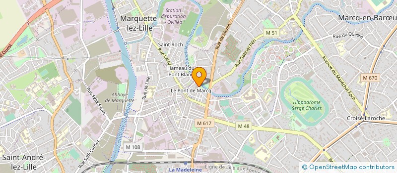 localisation de l'entreprise ESPACE SONORE à MARCQ-EN-BARŒUL