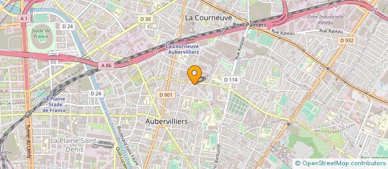 localisation de l'entreprise ESPACE SOUMARE à AUBERVILLIERS