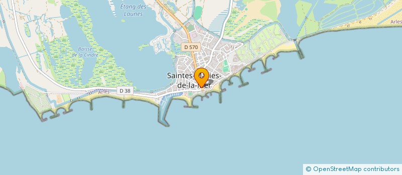 localisation de l'entreprise ESPACE SOUVENIRS à SAINTES-MARIES-DE-LA-MER