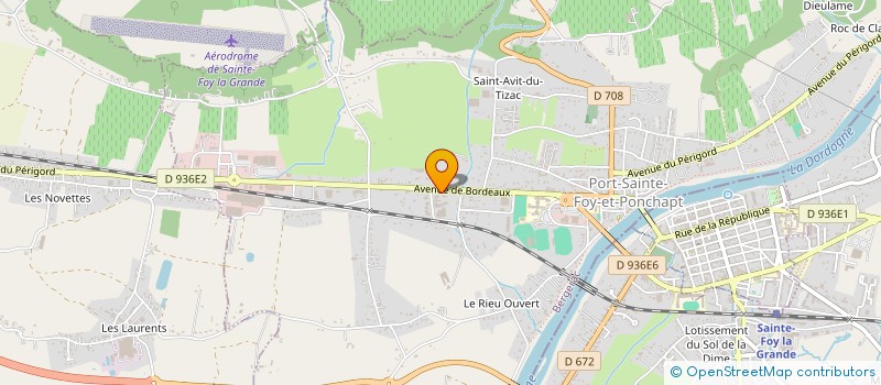 localisation de l'entreprise ESPACE SPORT à SAINTE-FOY-LA-GRANDE