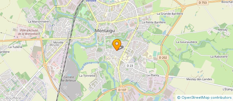 localisation de l'entreprise ESPACE SPORT VENDEE à MONTAIGU-VENDEE