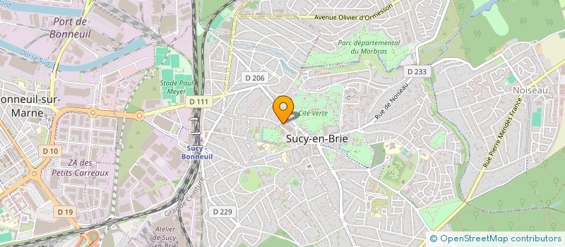 localisation de l'entreprise ESPACE SPORTIF DE SUCY EN BRIE à SUCY-EN-BRIE
