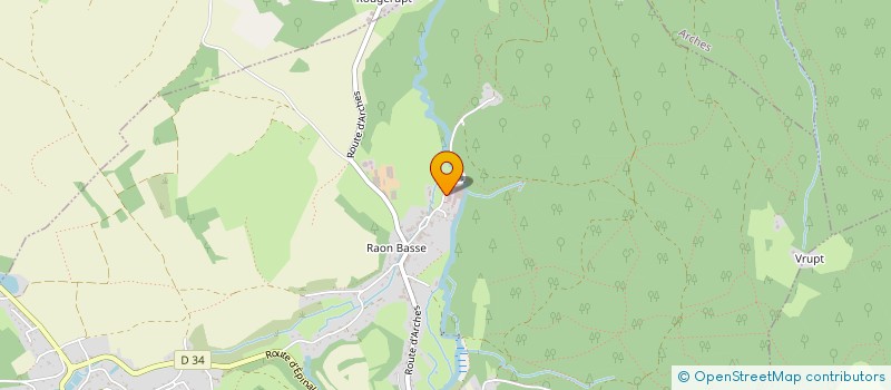 localisation de l'entreprise ESPACE STRUCTURES  RAON-AUX-BOIS