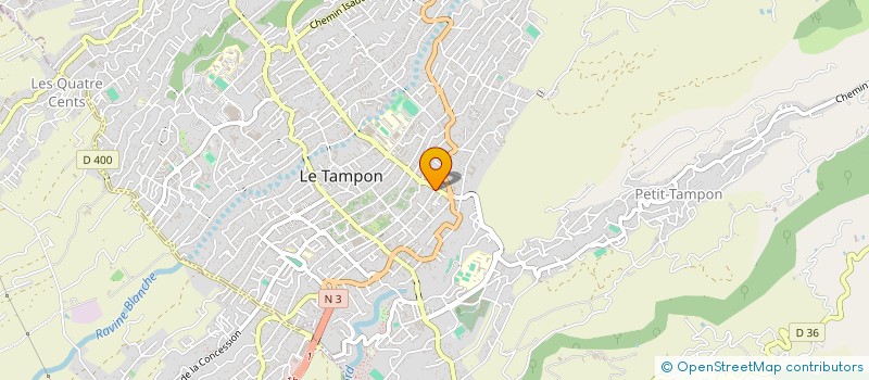 localisation de l'entreprise ESPACE SURGELES à LE TAMPON