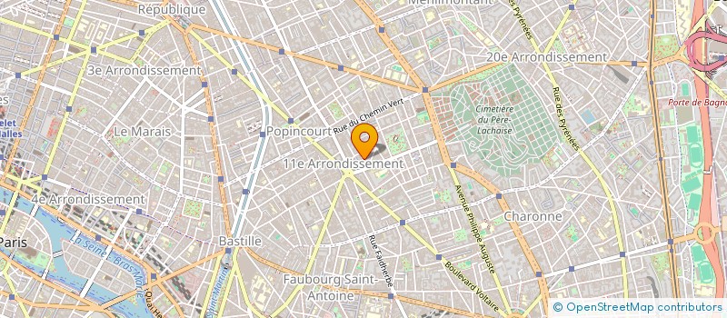 localisation de l'entreprise ESPACE SURPRISE à PARIS