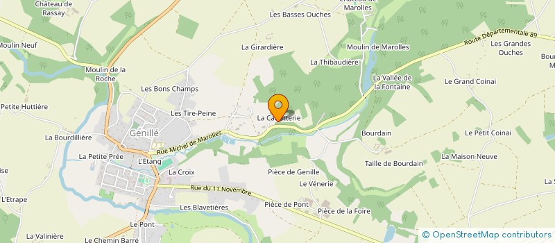 localisation de l'entreprise ESPACE SURVEILLANCE GARDIENNAGE  GENILLE