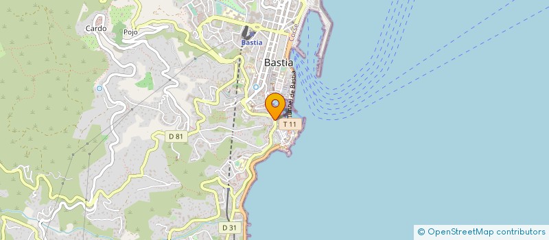 localisation de l'entreprise ESPACE SYNERGIE à BASTIA
