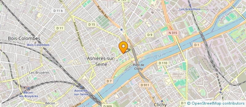 localisation de l'entreprise ESPACE T.B à ASNIERES-SUR-SEINE