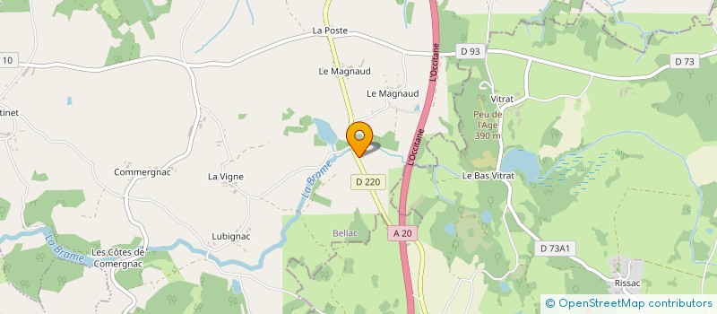 localisation de l'entreprise ESPACE T.P. à ARNAC-LA-POSTE