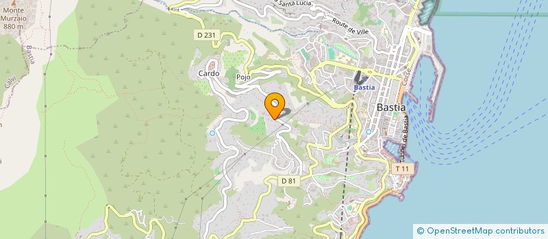 localisation de l'entreprise ESPACE TAMBURINI à BASTIA