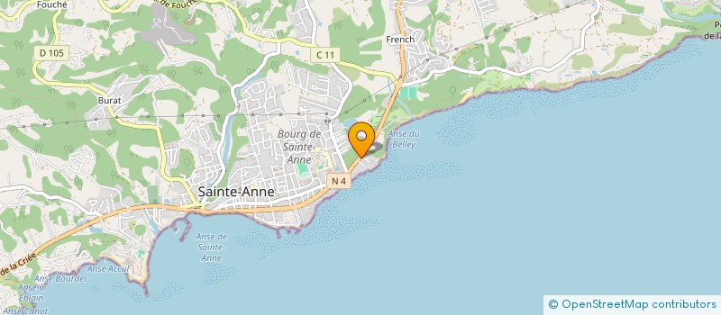 localisation de l'entreprise ESPACE TARTARE à SAINTE-ANNE