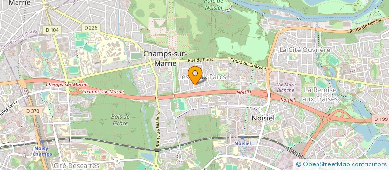 localisation de l'entreprise ESPACE TECHNI-GLOBAL à CHAMPS-SUR-MARNE
