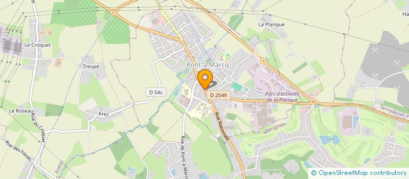 localisation de l'entreprise ESPACE TECHNIQUE à PONT-A-MARCQ