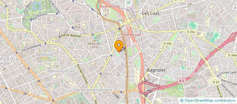 localisation de l'entreprise ESPACE TEMPS à PARIS