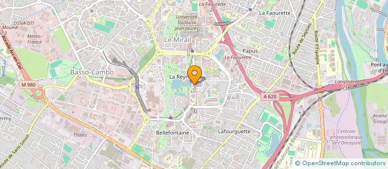 localisation de l'entreprise ESPACE TEMPS à TOULOUSE