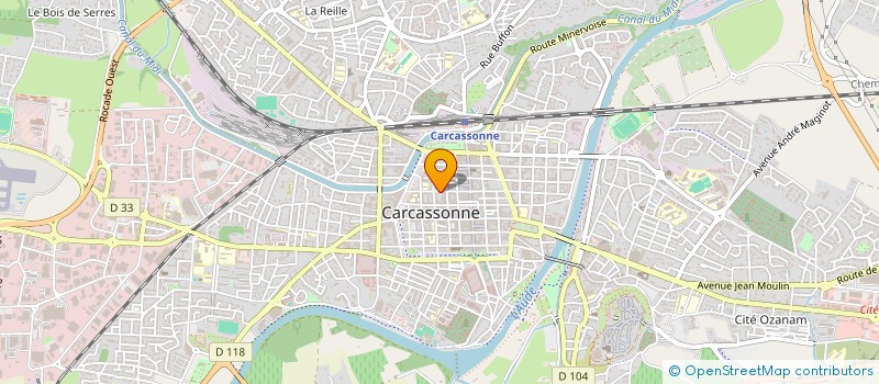 localisation de l'entreprise ESPACE TEMPS à CARCASSONNE