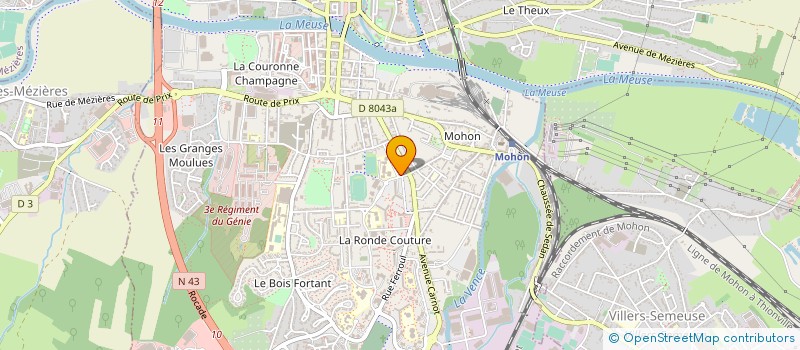 localisation de l'entreprise ESPACE TEMPS LIBRE SENIORS  CHARLEVILLE-MEZIERES