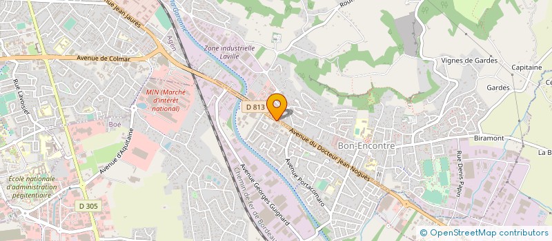 localisation de l'entreprise ESPACE TH. ROLLAND  BOE