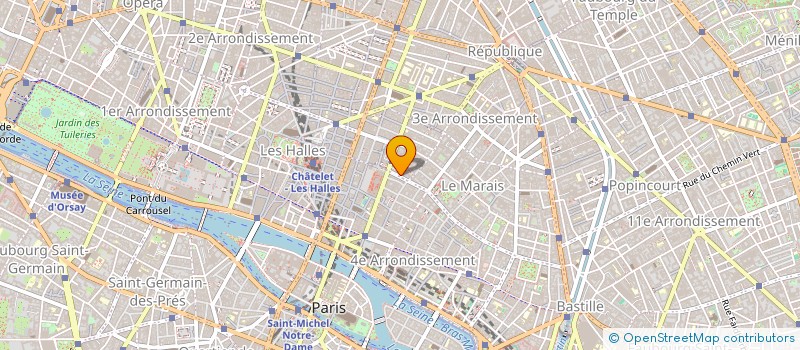 localisation de l'entreprise ESPACE THAI MASSAGE SA à PARIS