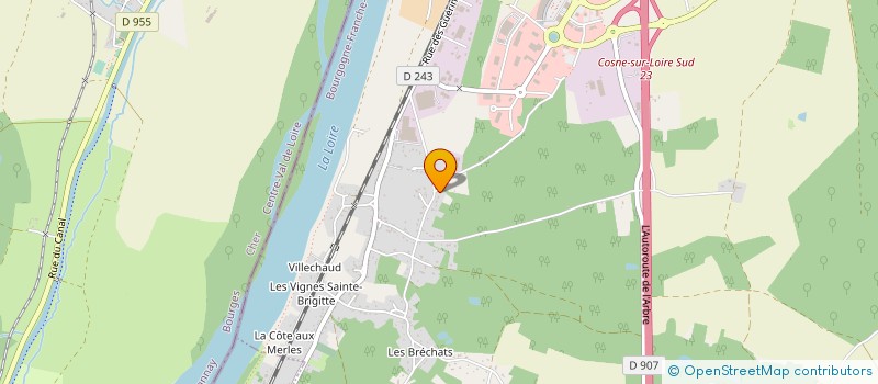 localisation de l'entreprise ESPACE THERMECO à COSNE COURS SUR LOIRE