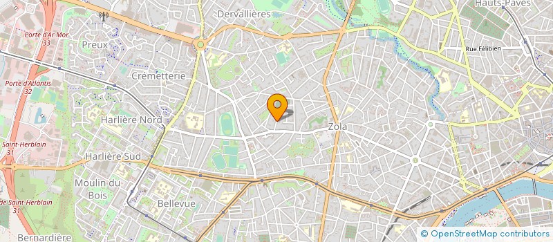 localisation de l'entreprise ESPACE THERMIQUE SANITAIRE à NANTES