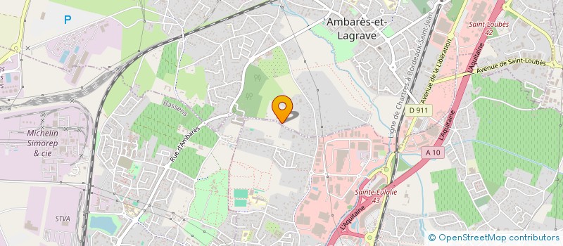 localisation de l'entreprise ESPACE TILLAC  AMBARES-ET-LAGRAVE