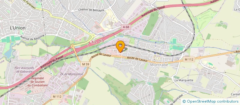localisation de l'entreprise ESPACE TOULOUSAIN DE MENUISERIE à MONTRABE