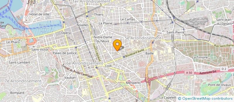 localisation de l'entreprise ESPACE TRAITEUR PHOCEEN à MARSEILLE