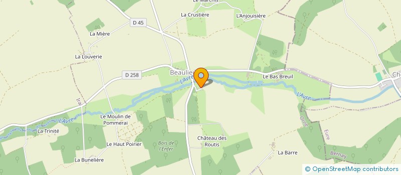 localisation de l'entreprise ESPACE-TROT à BEAULIEU