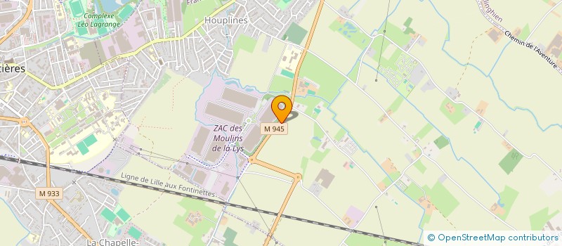 localisation de l'entreprise ESPACE VEHICULES PRO à HOUPLINES