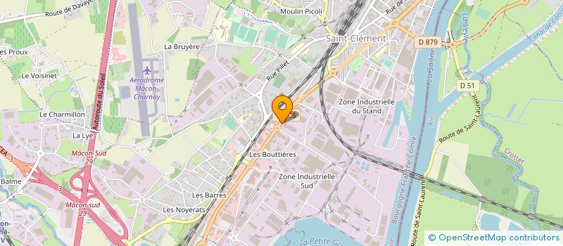 localisation de l'entreprise ESPACE VELO à MACON