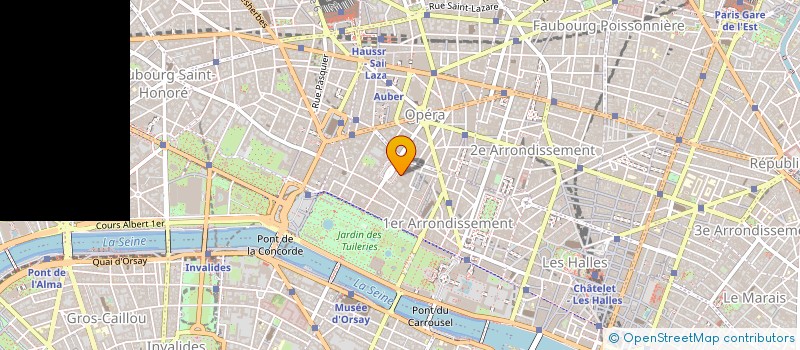 localisation de l'entreprise ESPACE VENDOME ENTREPRISE à PARIS