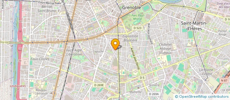 localisation de l'entreprise ESPACE VERCORS  GRENOBLE