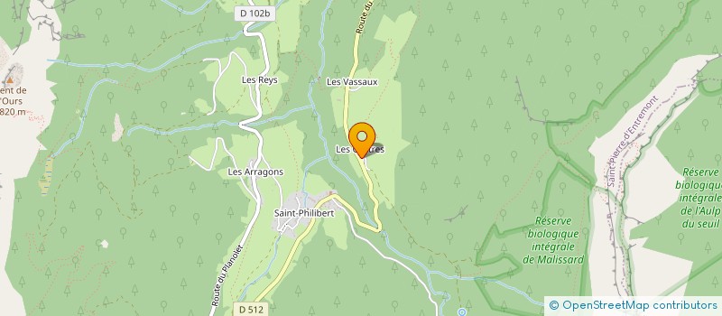 localisation de l'entreprise ESPACE VERT DE CHARTREUSE  SAINT-PIERRE-D'ENTREMONT