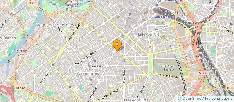 localisation de l'entreprise ESPACE VERT DE LILLE à LILLE